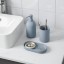 IKEA GANSJÖN ГАНШОН Набір для ванної кімнати, 3 шт., світло-сіро-блакитний 60555389 605.553.89