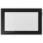 IKEA GLASSVIK ГЛАССВІК Скляні двері, чорний / скло прозоре, 60x38 см 00291650 002.916.50