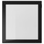 IKEA GLASSVIK ГЛАССВІК Скляні двері, чорний / скло прозоре, 60x64 см 30291658 302.916.58