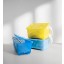 IKEA GLIS ГЛІС Коробка з кришкою, жовтий / блакитний, 17x10 cм 90466155 904.661.55