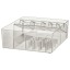 IKEA GODMORGON ГОДМОРГОН Коробка з відділеннями, тонований, 32х28х10 см 10400267 104.002.67