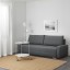IKEA GRÄLVIKEN ГРЕЛЬВІКЕН Розкладний диван 3-місний, темно-сірий 40445392 404.453.92