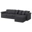 IKEA GRÖNLID ГРЕНЛІД 4-місний диван з козеткою, Sporda темно-сірий 79408567 794.085.67