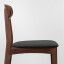 IKEA GUNLEIF Стілець, коричневий / Gunnared темно-сірий 90505722 905.057.22