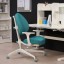 IKEA GUNRIK Дитячий стілець для письмового столу, бірюзовий 30558624 305.586.24