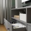 IKEA HAUGA ХАУГА Комбінація для зберігання / під ТВ, сірий, 277x46x199 см 39388439 393.884.39