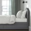IKEA HAUGA ХАУГА Ліжко з оббивкою, 2 контейнери для постелі, Vissle сірий, 90x200 см 59336595 593.365.95