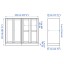IKEA HAVSTA ХАВСТА Комбінація для зберігання зі скляними дверцятами, сірий, 162x37x134 cм 29266056 292.660.56