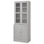 IKEA HAVSTA ХАВСТА Комбінація для зберігання зі скляними дверцятами, сірий, 81x47x212 cм 89265978 892.659.78