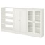 IKEA HAVSTA ХАВСТА Комбінація для зберігання зі скляними дверцятами, білий, 243x37x134 cм 79265974 792.659.74