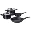 IKEA HEMLAGAD ХЕМЛАГАД Набір кухонного посуду, 4 шт., чорний 00462864 004.628.64
