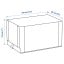 IKEA HEMMAFIXARE ХЕММАФІКСАРЕ Коробка для взуття, тканина в смужки / білий / сірий, 23x34x19 cм 40503914 405.039.14
