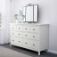 IKEA HEMNES ХЕМНЕС Набір меблів для спальні 3 шт, біла морилка, 80x200 см 29483427 294.834.27