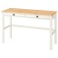 IKEA HEMNES ХЕМНЕС Письмовий стіл з 2 шухлядами, біла морилка / світло-коричневий, 120x47 см 30534954 305.349.54
