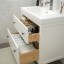 IKEA HEMNES ХЕМНЕС / ODENSVIK ОДЕНСВІК Меблі для ванної кімнати, набір 4 шт., білий / змішувач Voxnan, 83 см 59304467 593.044.67