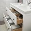 IKEA HEMNES ХЕМНЕС / ODENSVIK ОДЕНСВІК Меблі для ванної кімнати, набір 6 шт., білий / змішувач Voxnan, 103 см 99304465 993.044.65