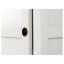 IKEA HEMNES ХЕМНЕС Гардероб з 2 розсувними дверцятами, біла морилка, 120x197 cм 50251270 502.512.70