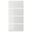 IKEA HOKKSUND ХОККСУНД 4 панелі для рами розсувних дверей, глянцевий світло-сірий, 100x201 cм 60382341 603.823.41