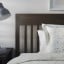 IKEA IDANÄS ІДАНЕС Ліжко двоспальне, темно-коричнева морилка, 160x200 см 00458895 004.588.95