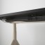 IKEA IDÅSEN ІДОСЕН Письмовий стіл з регулюванням висоти, чорний / бежевий, 160x80 см 99280978 992.809.78