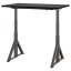 IKEA IDÅSEN ІДОСЕН Письмовий стіл з регулюванням висоти, чорний / темно-сірий, 120x70 см 19280939 192.809.39