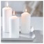 IKEA IDEAL ІДЕАЛ Свічник для формової свічки, білий, 25x25 см 10239647 102.396.47
