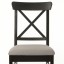 IKEA INGOLF ІНГОЛЬФ Стілець, коричнево-чорний / Nolhaga сіро-бежевий 00473075 004.730.75
