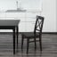 IKEA INGOLF ІНГОЛЬФ Стілець, коричнево-чорний 60217822 602.178.22
