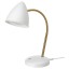 IKEA ISNÅLEN Лампа настільна LED, білий / колір латуні 60501264 605.012.64