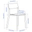 IKEA LISABO ЛІСАБО / JANINGE ЯНІНГЕ Стіл та 4 стільці, ясеневий шпон / білий, 140x78 см 49103247 491.032.47