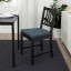 IKEA JUSTINA ЮСТІНА Подушка для стільця, темно-синій/смугастий, 42/35x40x4 см 90395813 903.958.13