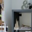 IKEA KALLAX КАЛЛАКС Стелаж з 4 вставками, чорно-коричневий, 147x147 см 09017483 090.174.83