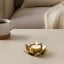 IKEA KNASTRIGT КНАСТРІГТ Свічник для гріючої свічки, золотий колір / Лотос, 3 см 00515693 005.156.93