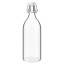 IKEA KORKEN КОРКЕН Пляшка з пробкою, прозоре скло, 1 л 30213552 302.135.52