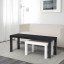 IKEA LACK ЛАКК Комплект столів, 2 шт, чорний/білий 40349263 403.492.63