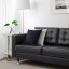 IKEA LANDSKRONA ЛАНДСКРУНА 3-місний диван, Grann / Bomstad чорний / метал 59031698 590.316.98