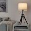 IKEA LAUTERS ЛАУТЕРС Лампа настільна, коричневий ясен / білий 00404906 004.049.06