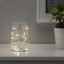 IKEA LEDFYR ЛЕДФІР Гірлянда LED, 12 лампочок, для дому / на батарейках сріблястий 30421023 304.210.23