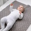 IKEA LEN ЛЕН Килимок для сповивання, в крапку / сірий, 90x70 cм 60453913 604.539.13