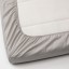 IKEA LENAST ЛЕНАСТ Простирадло для дитячого ліжечка, білий / сірий, 60x120 см 30457601 304.576.01