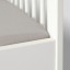 IKEA LENAST ЛЕНАСТ Простирадло для дитячого ліжечка, білий / сірий, 60x120 см 30457601 304.576.01
