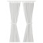 IKEA LENDA ЛЕНДА Штори із зав’язками, 2 шт., білий, 140x300 см 50090116 500.901.16
