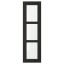 IKEA LERHYTTAN ЛЕРХЮТТАН Скляні двері, чорна морилка, 30x100 см 80356077 803.560.77