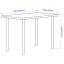 IKEA LINNMON ЛІННМОН / ADILS АДІЛС Письмовий стіл, білий / темно-сірий, 100x60 см 19416184 194.161.84