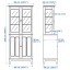 IKEA LOMMARP ЛОМАРП Шафа зі скляними дверцятами світло-бежева, 86x199 cм 80436994 804.369.94