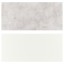 IKEA LYSEKIL ЛІСЕКІЛ Настінна панель, двосторонній білий / світло-сірий ефект бетону, 119.6x55 см 80396399 803.963.99