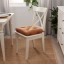 IKEA MALINDA МАЛІНДА Подушка на стілець, світло-коричневий, 40/35x38x7 см 10499579 104.995.79