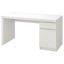 IKEA MALM МАЛЬМ Письмовий стіл, білий, 140x65 см 60214159 602.141.59