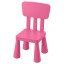 IKEA MAMMUT МАММУТ Дитячий стілець, для дому / вулиці / рожевий 80382321 803.823.21