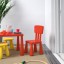 IKEA MAMMUT МАММУТ Дитячий стілець, для дому / вулиці / червоний 40365366 403.653.66